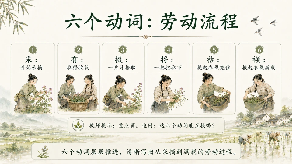 统编版高中语文必修上册《芣苢》《插秧歌》 - 预览图1