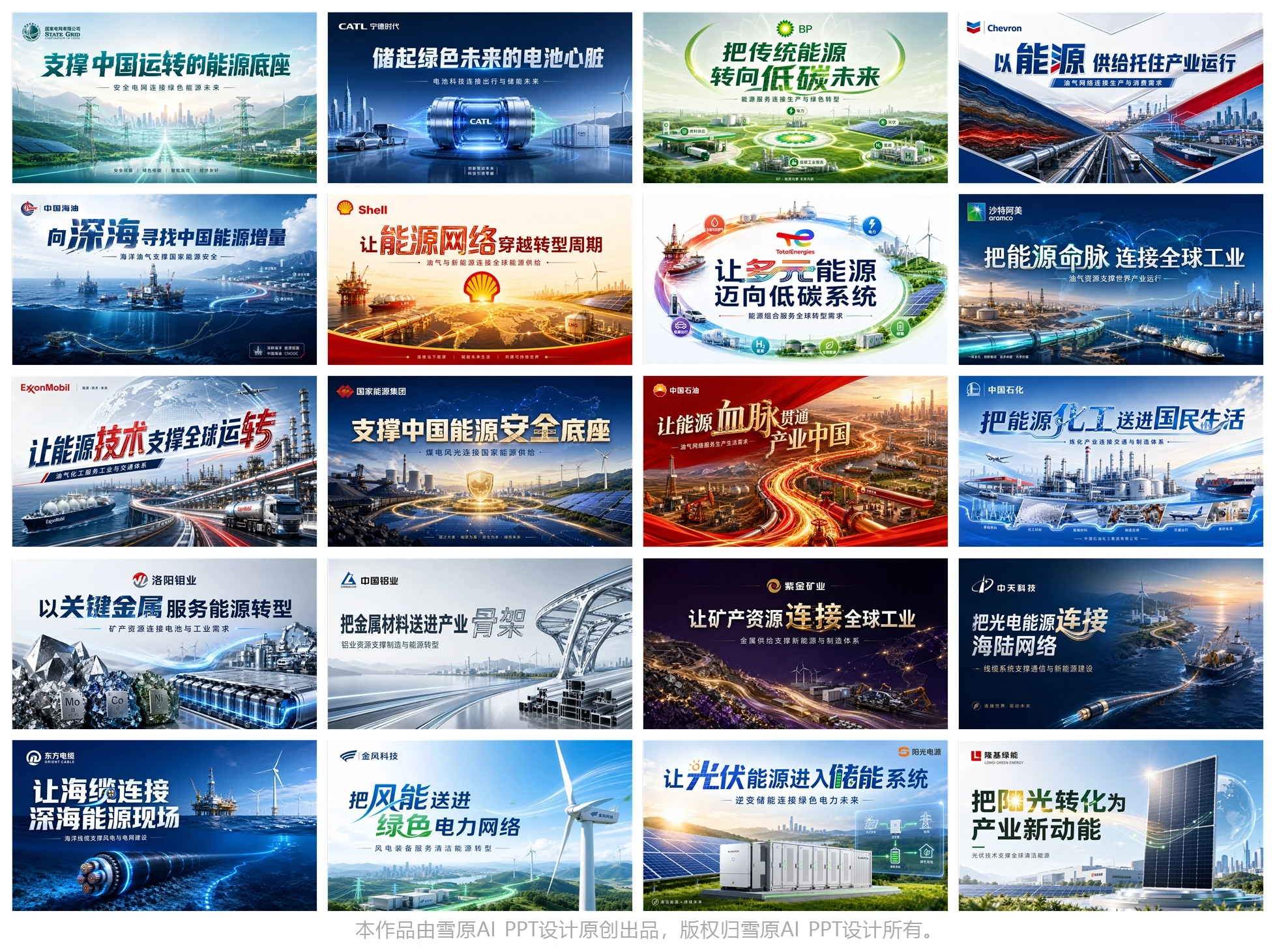 中文商业PPT封面设计样张库｜200组企业行业AI主视觉灵感库 - 预览图17