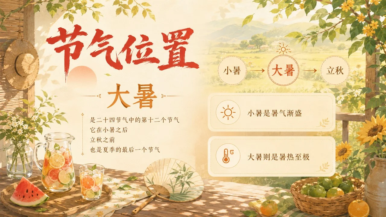 《大暑：炎蒸至极，万物向荣》二十四节气传统文化科普PPT课件 - 预览图2