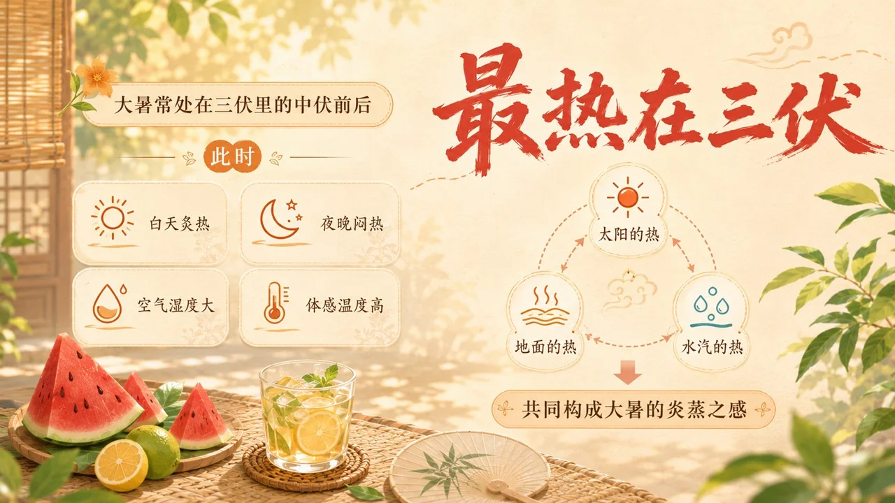 《大暑：炎蒸至极，万物向荣》二十四节气传统文化科普PPT课件 - 预览图5