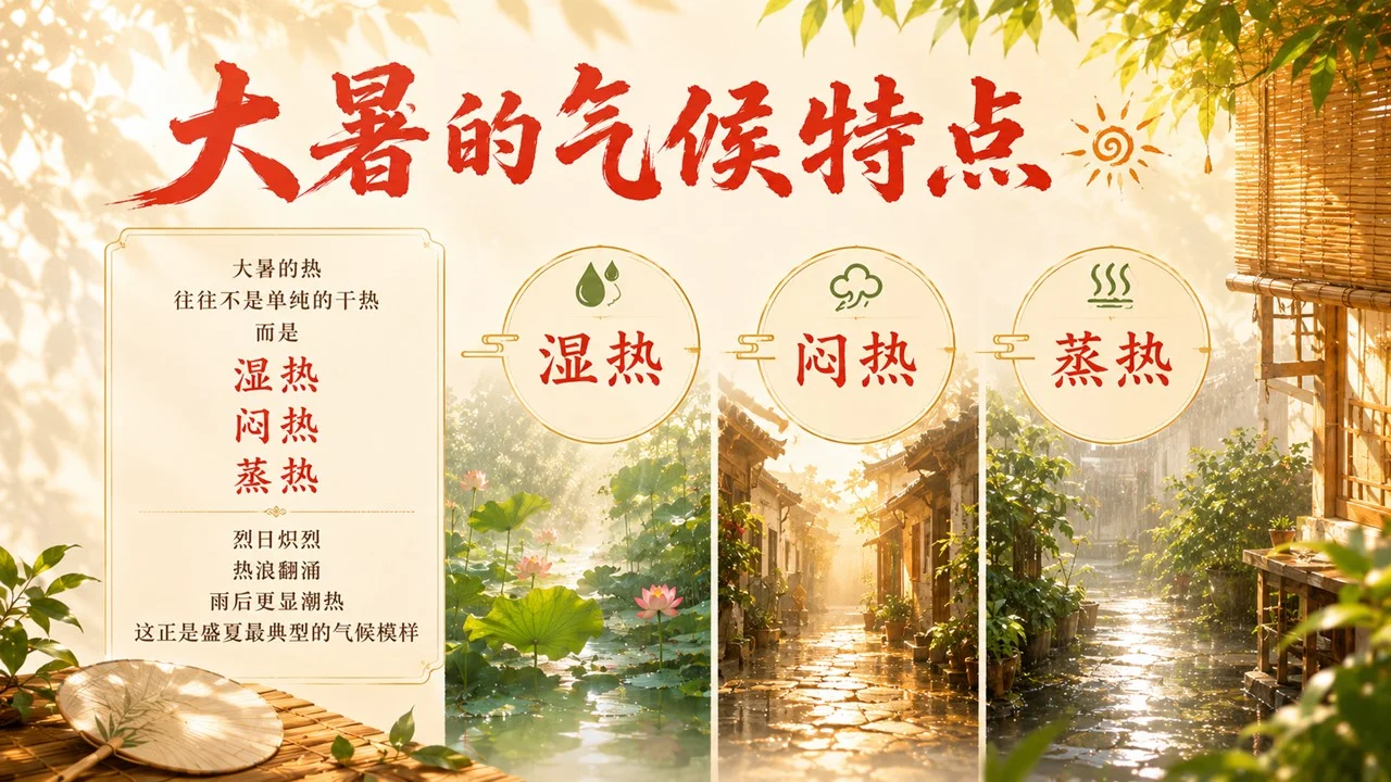 《大暑：炎蒸至极，万物向荣》二十四节气传统文化科普PPT课件 - 预览图6