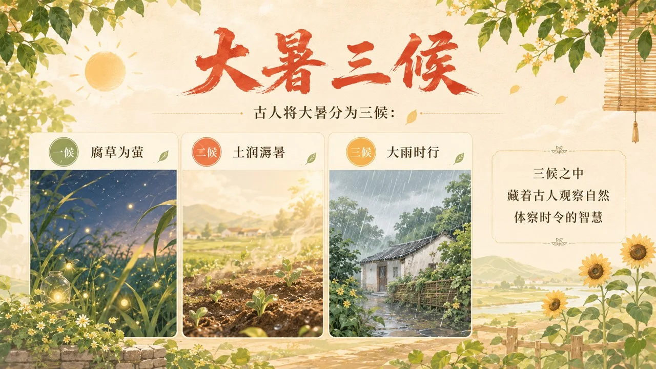 《大暑：炎蒸至极，万物向荣》二十四节气传统文化科普PPT课件 - 预览图8