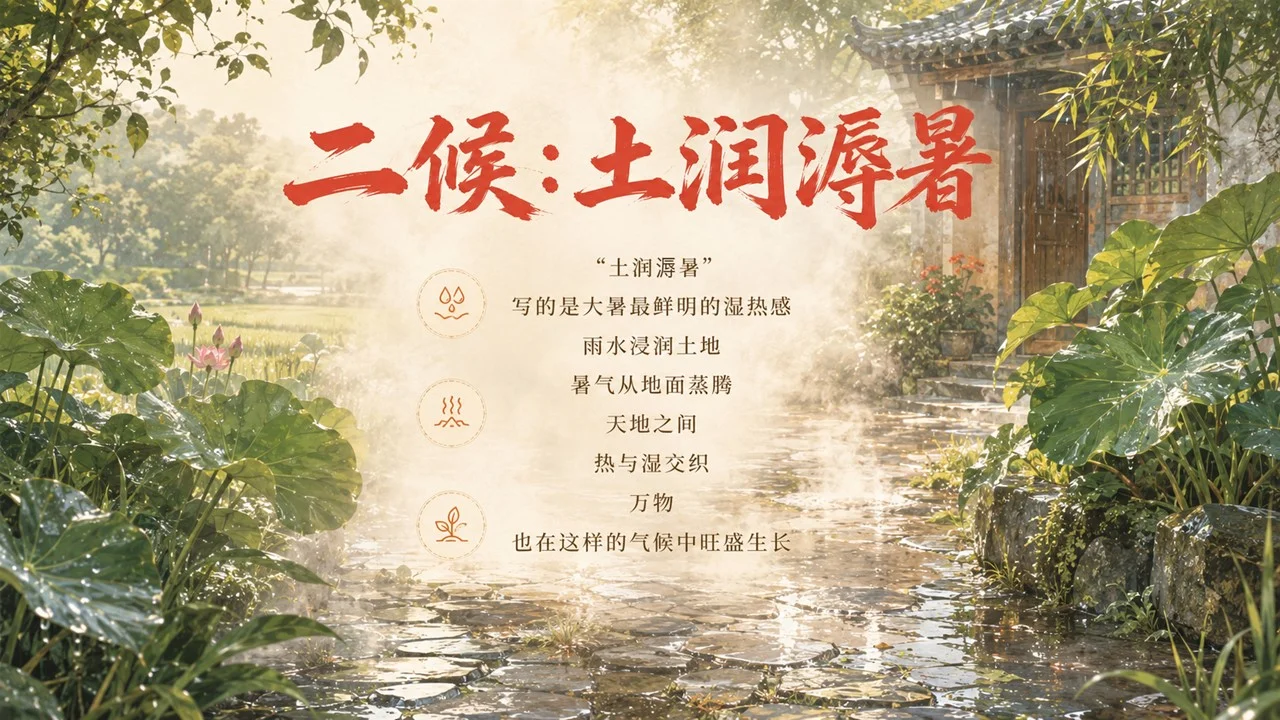 《大暑：炎蒸至极，万物向荣》二十四节气传统文化科普PPT课件 - 预览图10
