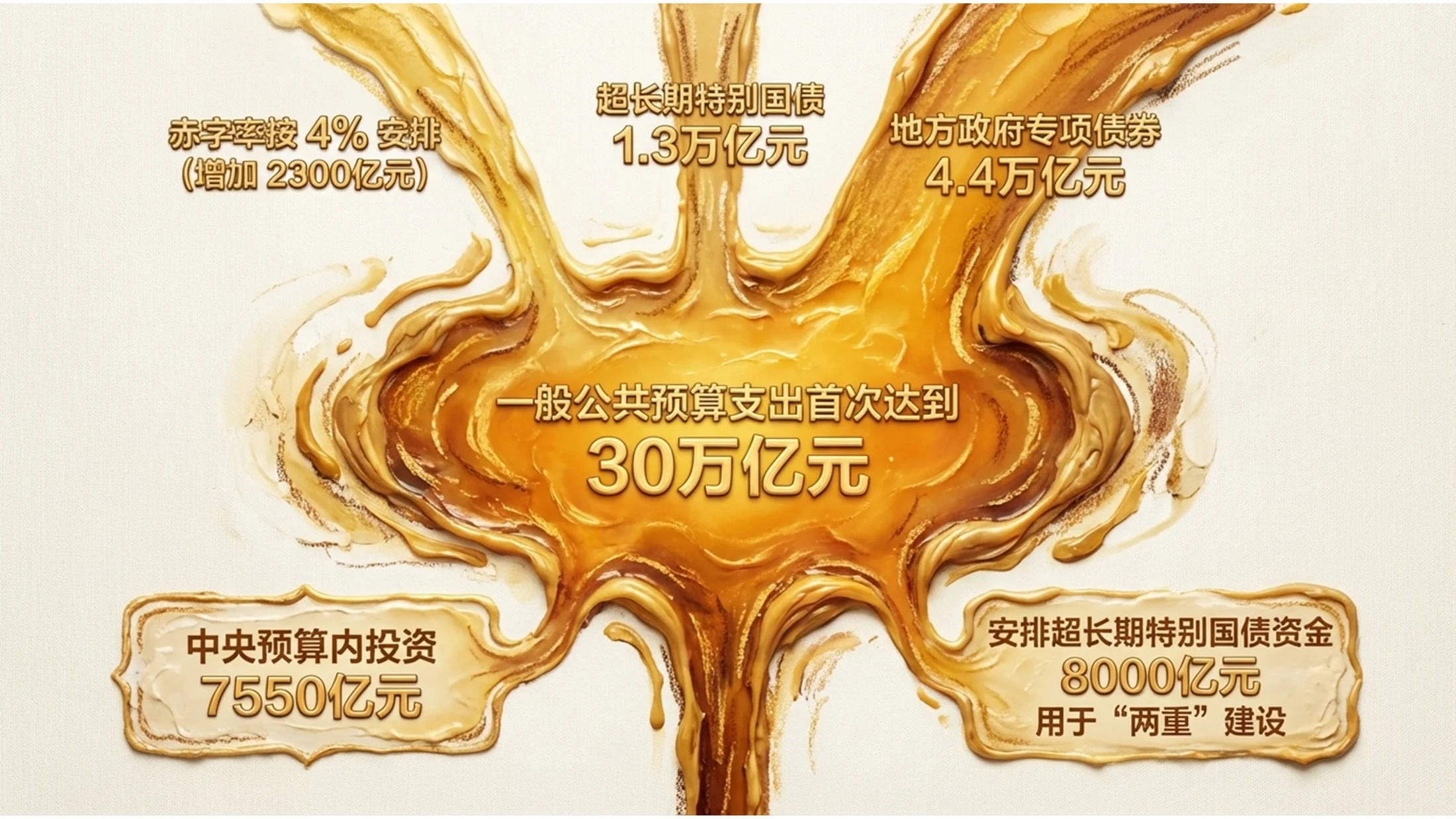 彩色油漆蜡画风格政府工作报告PPT - 预览图5
