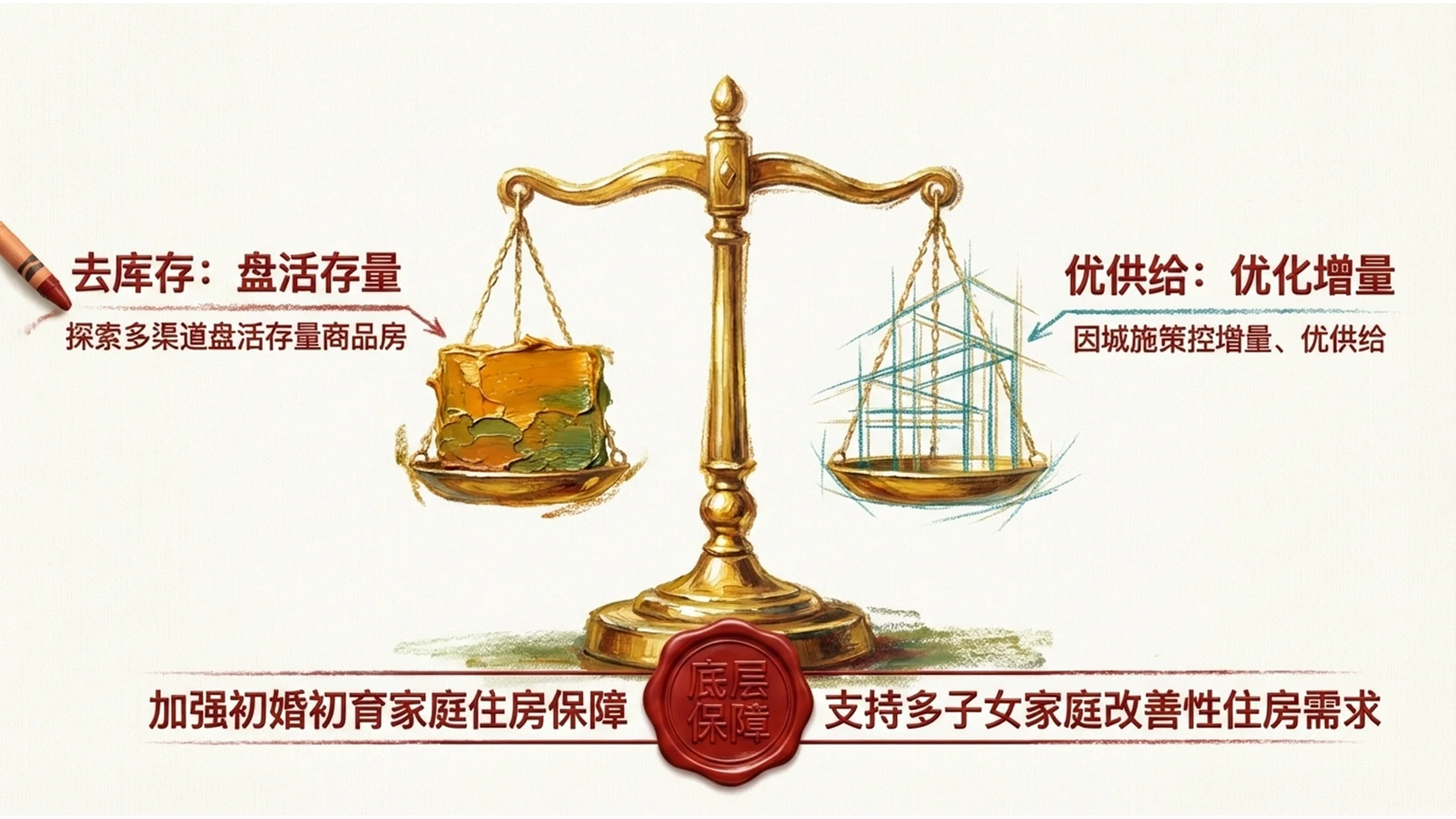 彩色油漆蜡画风格政府工作报告PPT - 预览图10