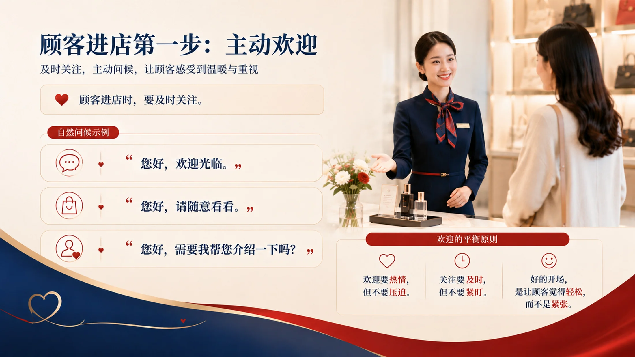 门店服务礼仪培训PPT课件｜销售接待规范培训｜店员服务意识提升模板 - 预览图15