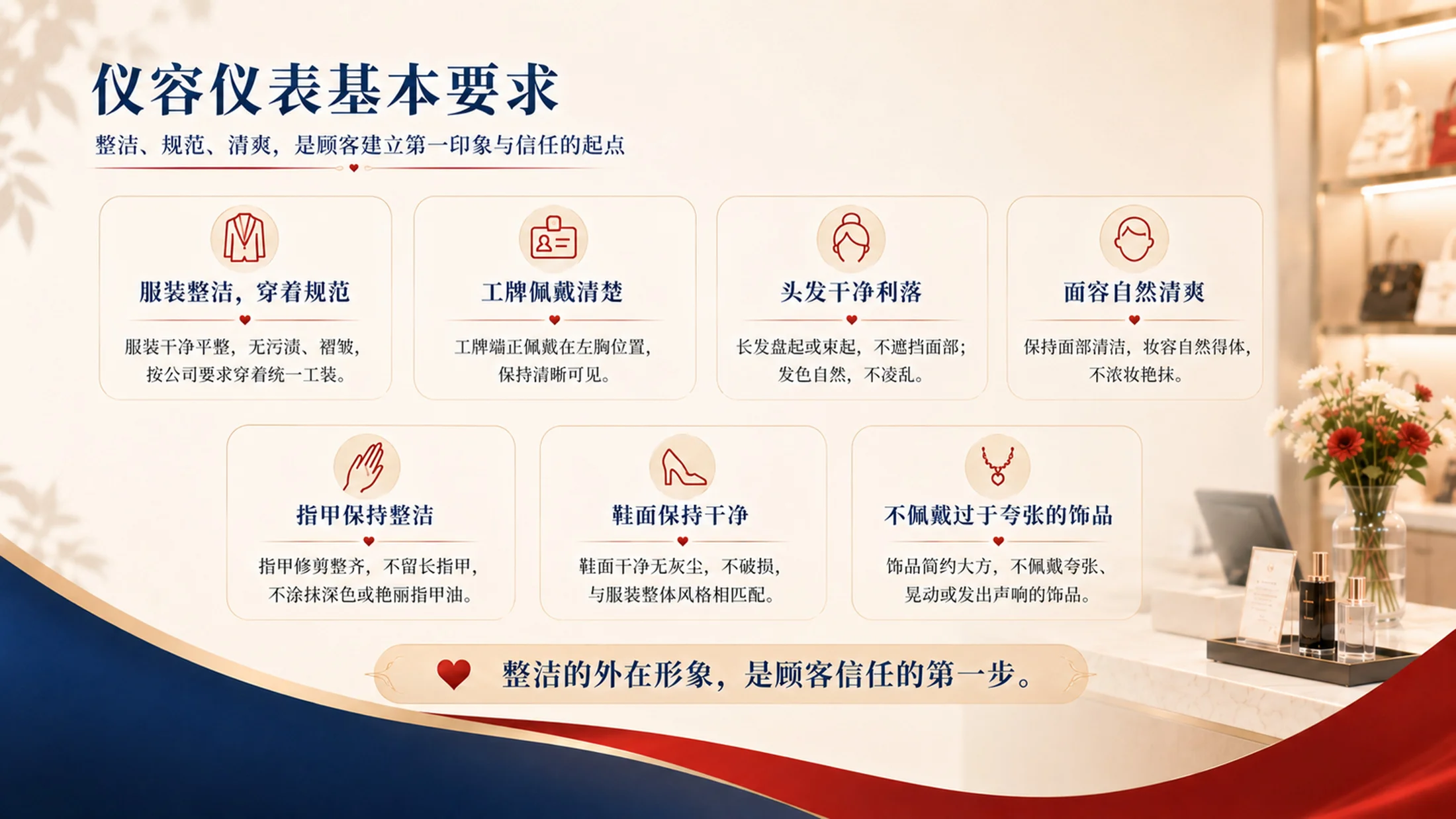 门店服务礼仪培训PPT课件｜销售接待规范培训｜店员服务意识提升模板 - 预览图9