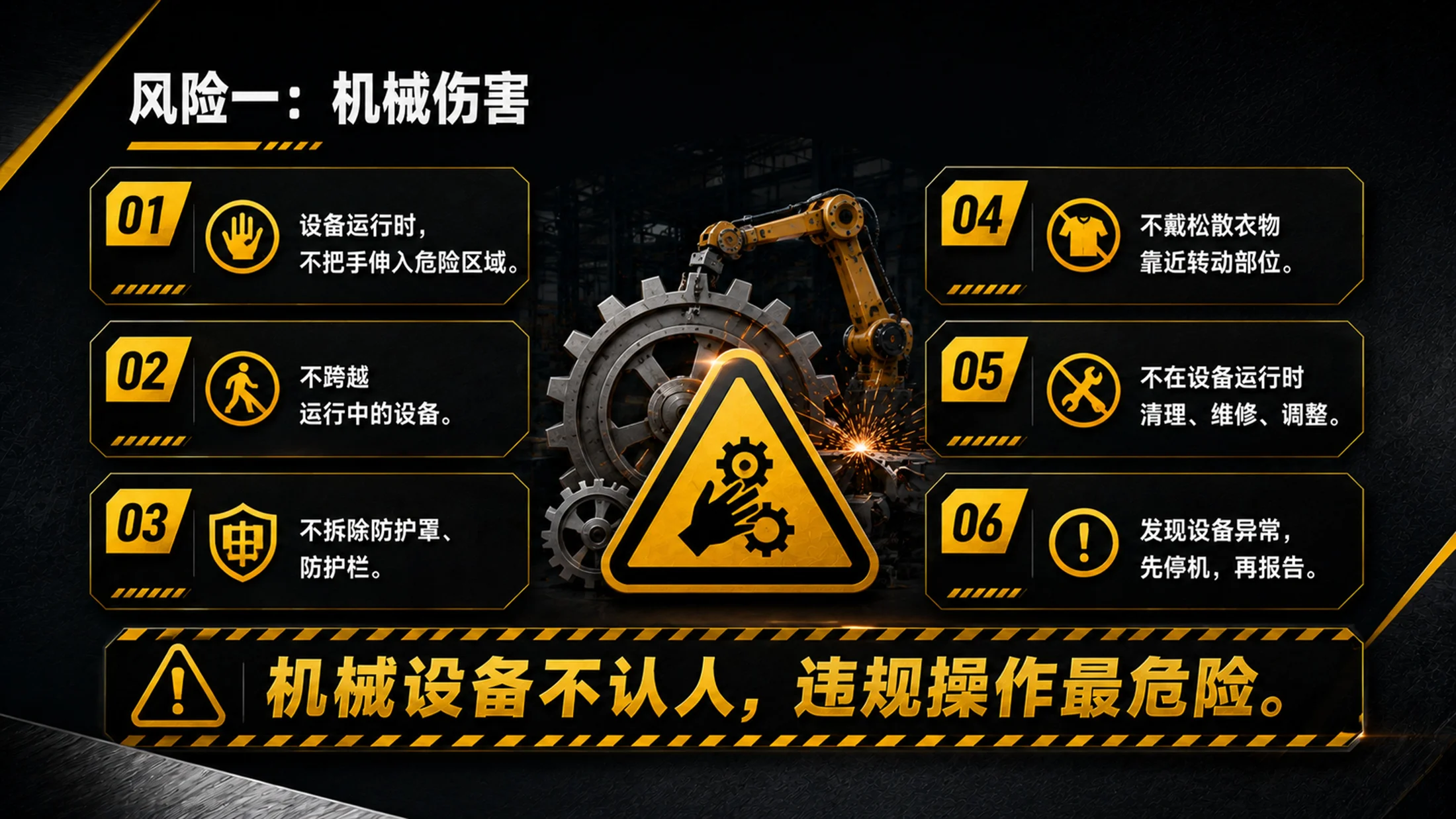 工厂车间安全生产培训PPT课件｜车间员工安全教育｜生产现场规范操作模板 - 预览图15
