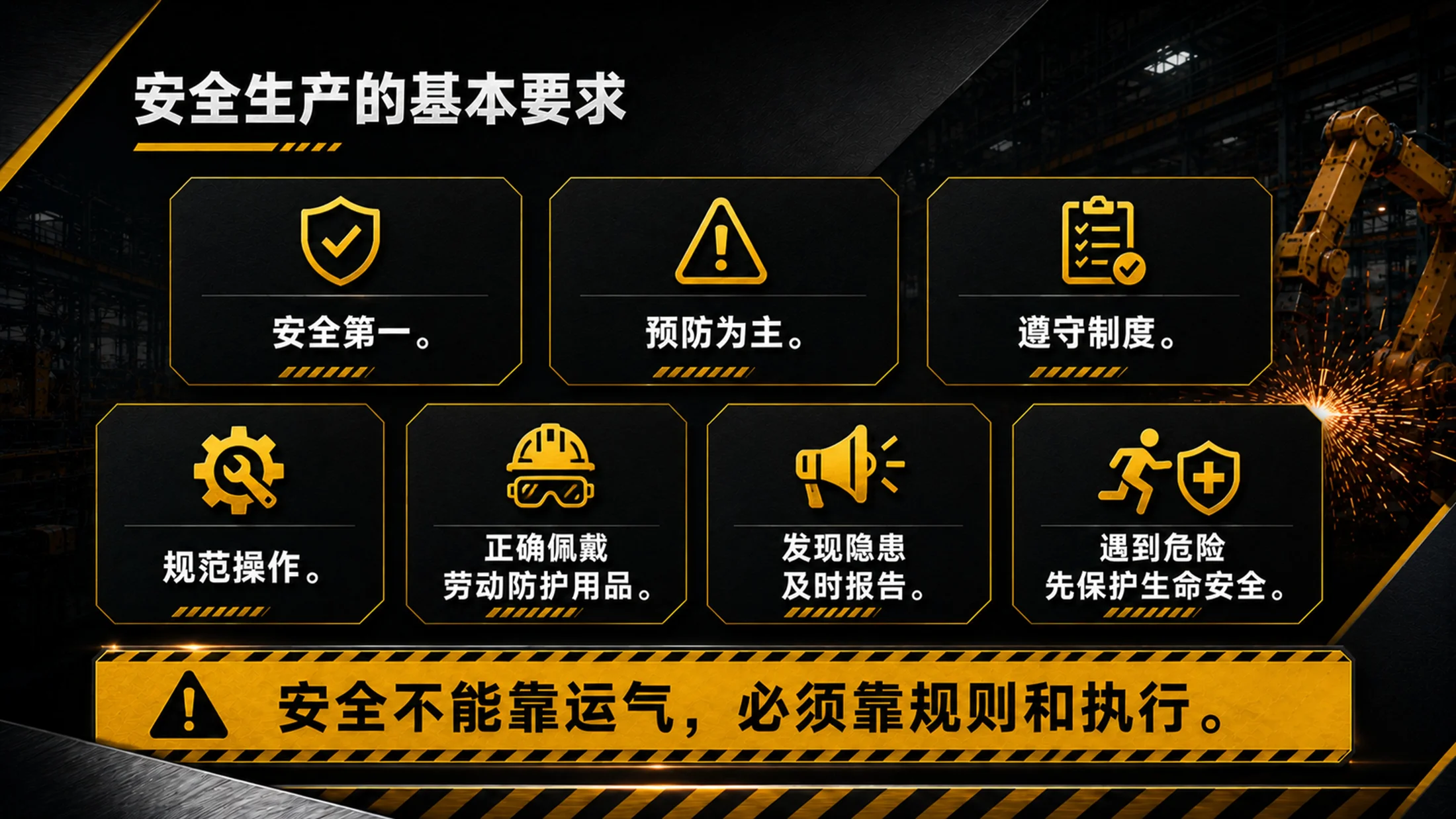 工厂车间安全生产培训PPT课件｜车间员工安全教育｜生产现场规范操作模板 - 预览图5