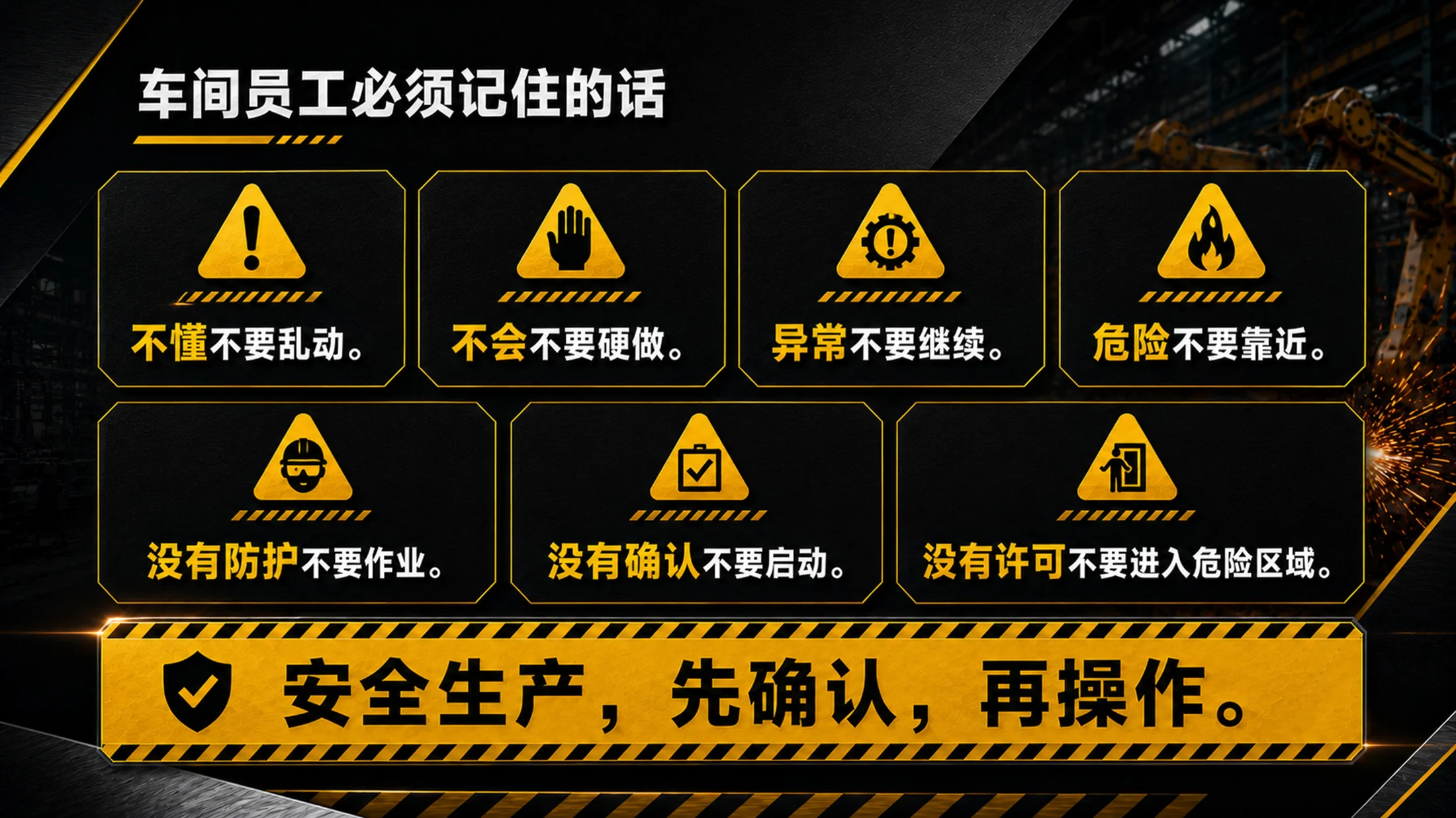 工厂车间安全生产培训PPT课件｜车间员工安全教育｜生产现场规范操作模板 - 预览图6