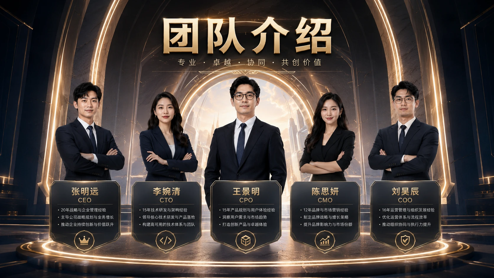 团队及人物介绍PPT灵感库 - 预览图11