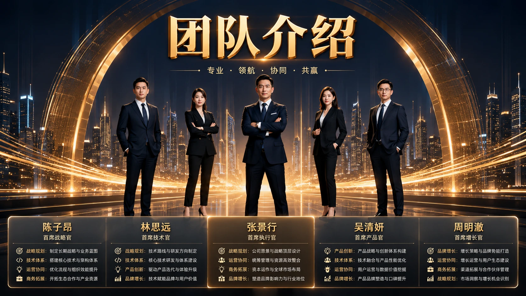 团队及人物介绍PPT灵感库 - 预览图12