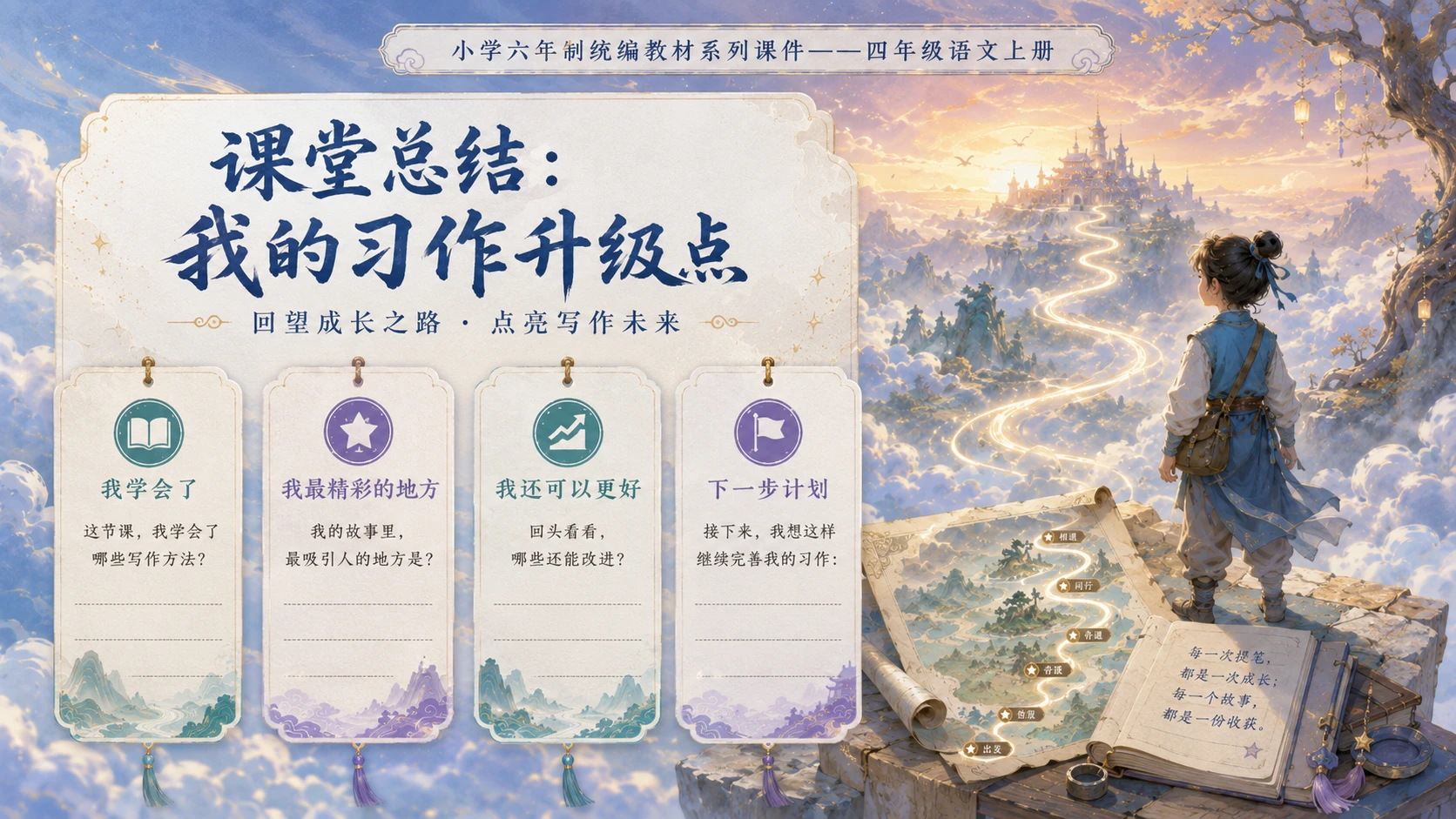 小学六年制统编教材系列课件——四年级语文上册：我和_____过一天（2） - 预览图15