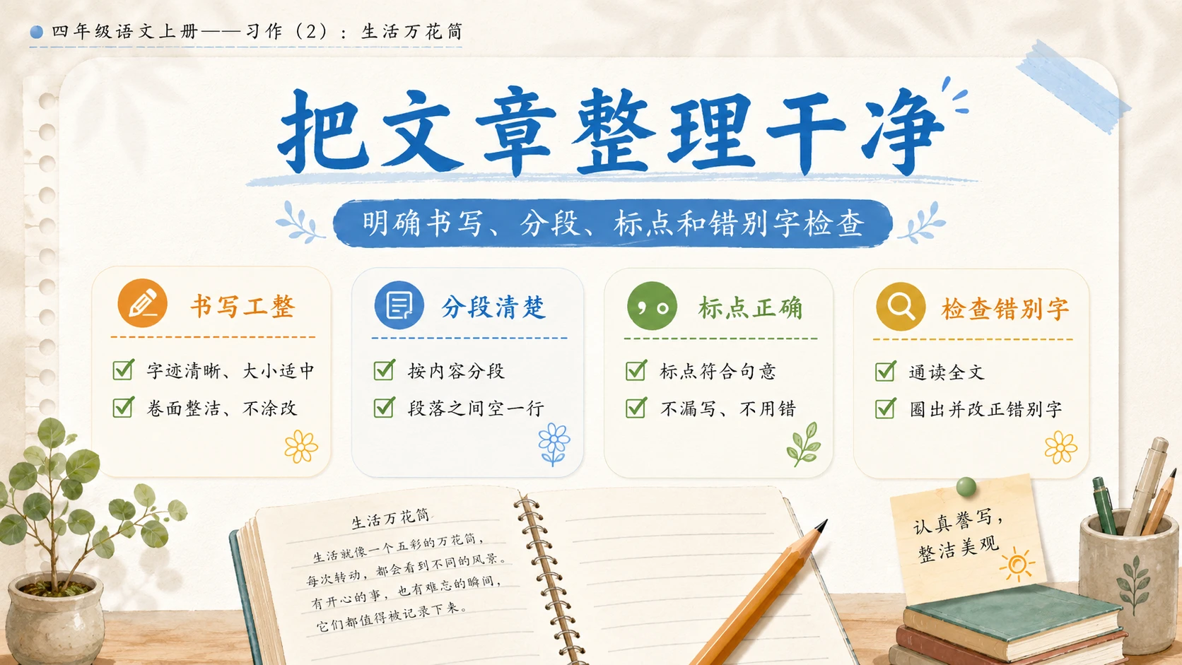 小学六年制统编教材系列课件——四年级语文上册：习作：生活万花筒（2） - 预览图18