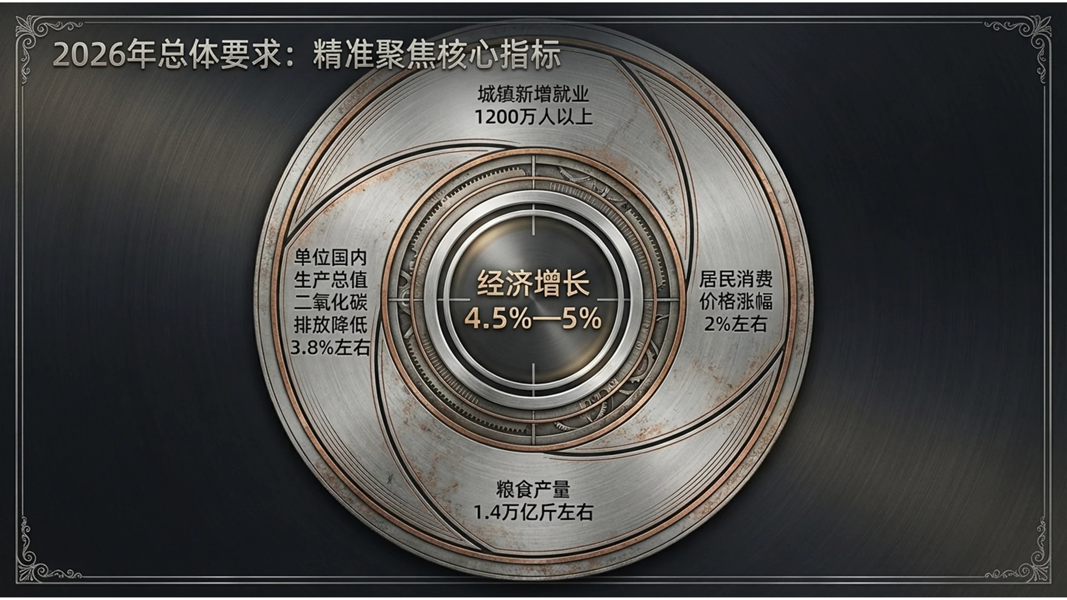 银版摄影风格金属政府工作报告PPT - 预览图5
