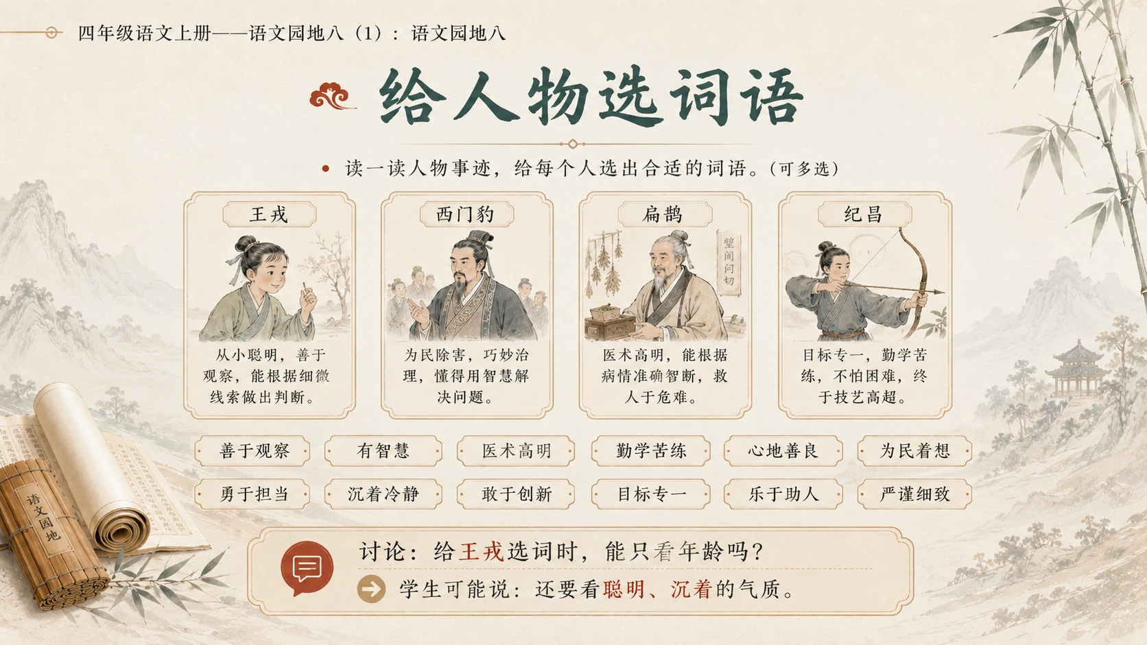 小学六年制统编教材系列课件——四年级语文上册：语文园地八（1） - 预览图14
