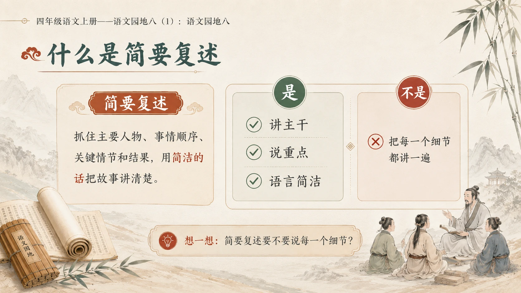 小学六年制统编教材系列课件——四年级语文上册：语文园地八（1） - 预览图4