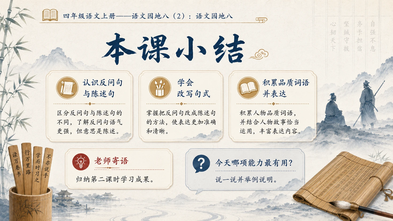 小学六年制统编教材系列课件——四年级语文上册：语文园地八（2） - 预览图16