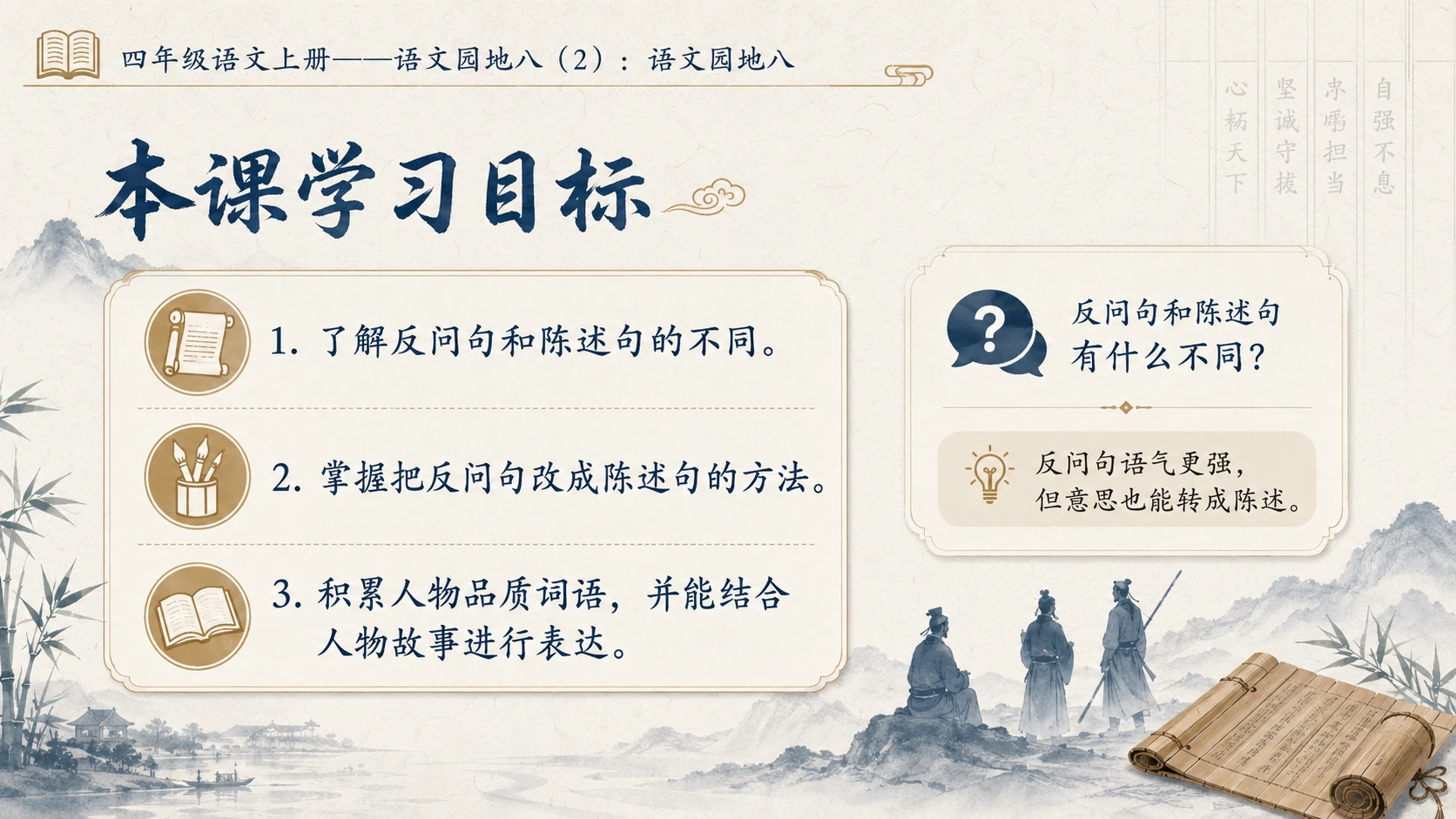 小学六年制统编教材系列课件——四年级语文上册：语文园地八（2） - 预览图2
