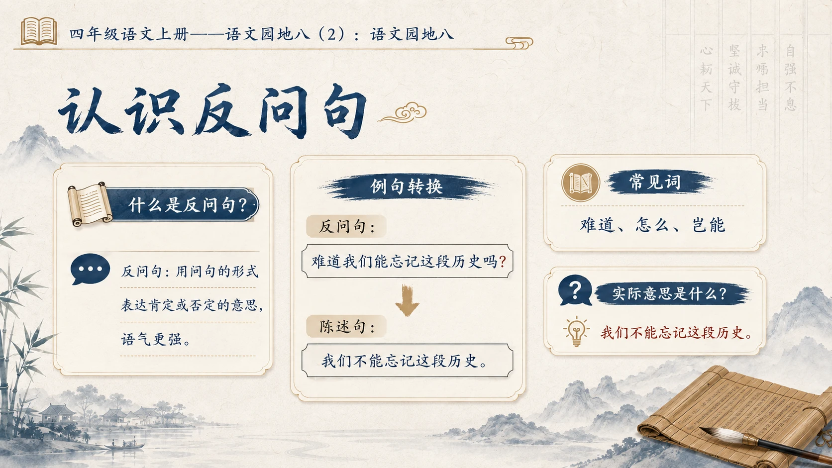 小学六年制统编教材系列课件——四年级语文上册：语文园地八（2） - 预览图5