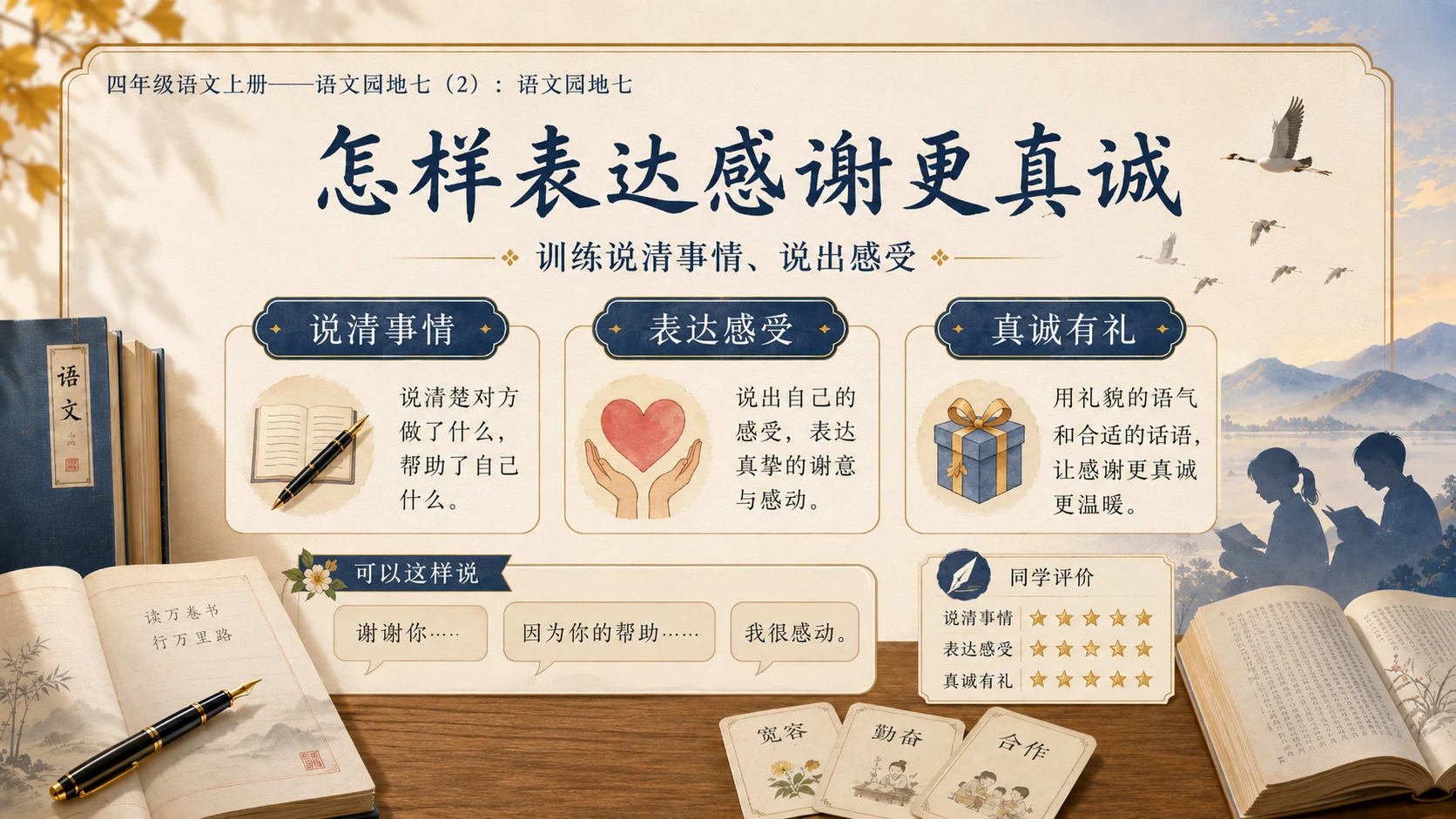 小学六年制统编教材系列课件——四年级语文上册：语文园地七（2） - 预览图5