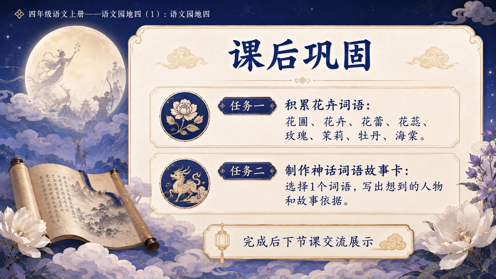 小学六年制统编教材系列课件——四年级语文上册：语文园地四（1） - 预览图15