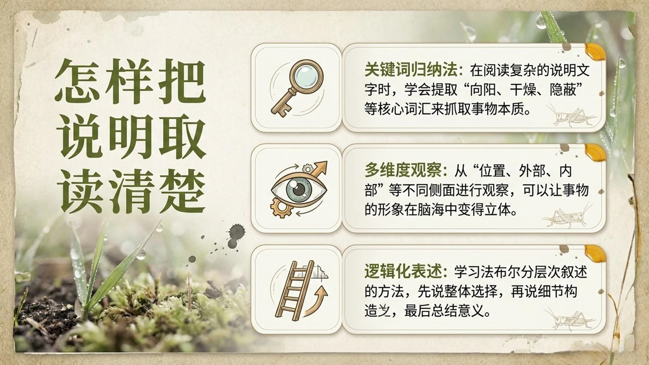 小学六年制统编教材系列课件——四年级语文上册第11课（1）：蟋蟀的住宅 - 预览图11