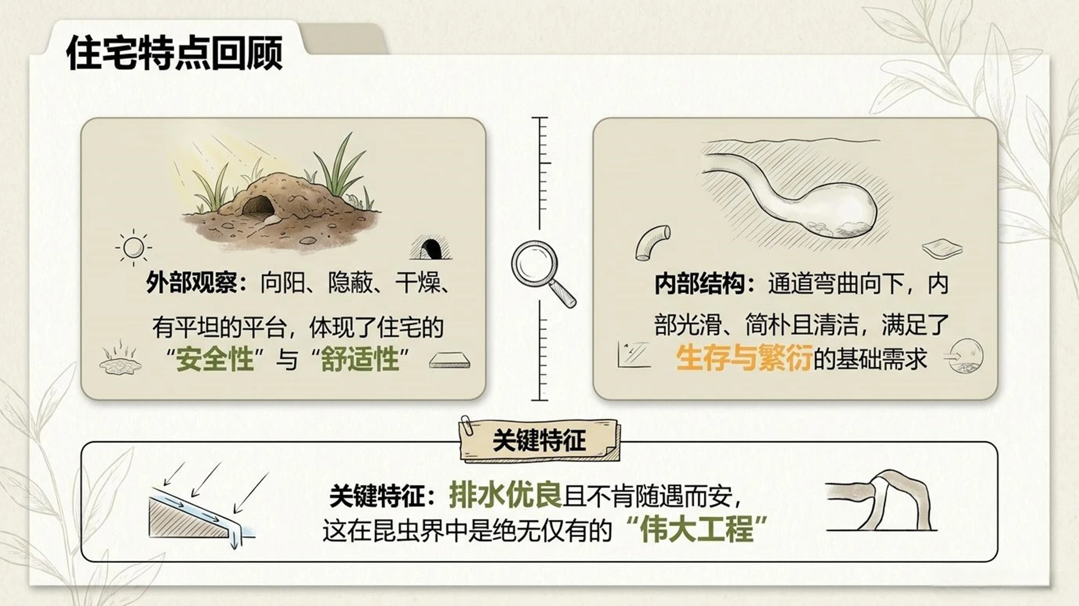 小学六年制统编教材系列课件——四年级语文上册第11课（2）：蟋蟀的住宅 - 预览图2