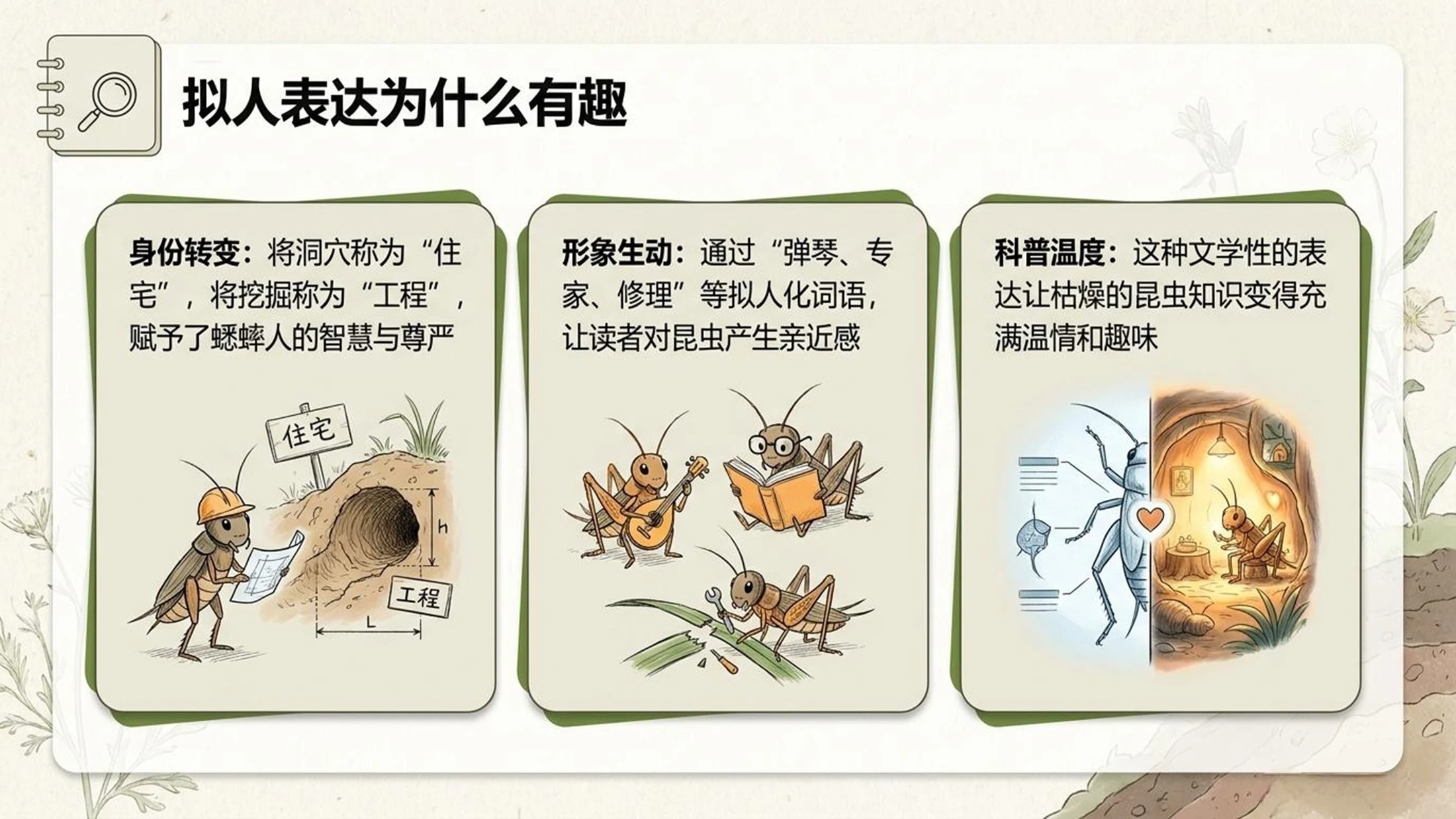 小学六年制统编教材系列课件——四年级语文上册第11课（2）：蟋蟀的住宅 - 预览图9