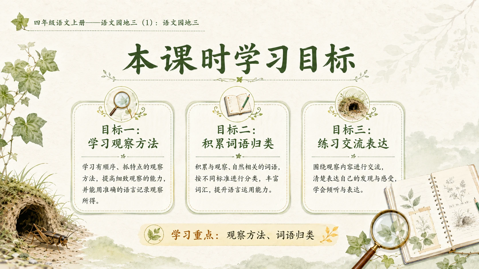 小学六年制统编教材系列课件——四年级语文上册：语文园地三（1） - 预览图2