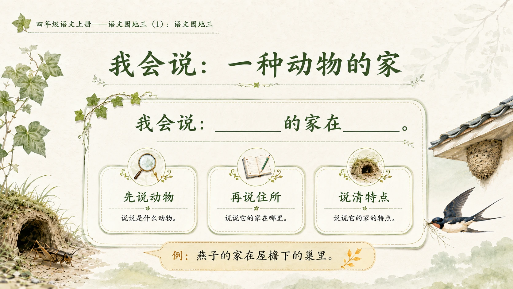 小学六年制统编教材系列课件——四年级语文上册：语文园地三（1） - 预览图9