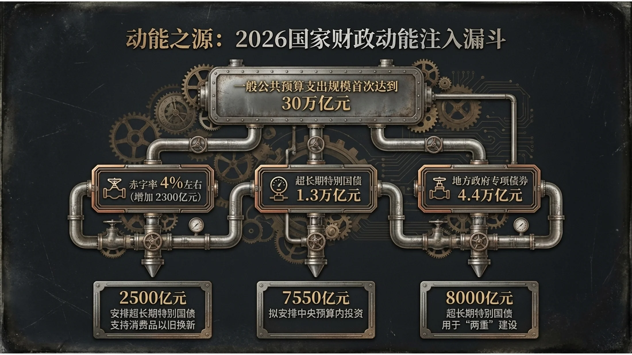 锡版摄影风格金属政府工作报告PPT - 预览图5