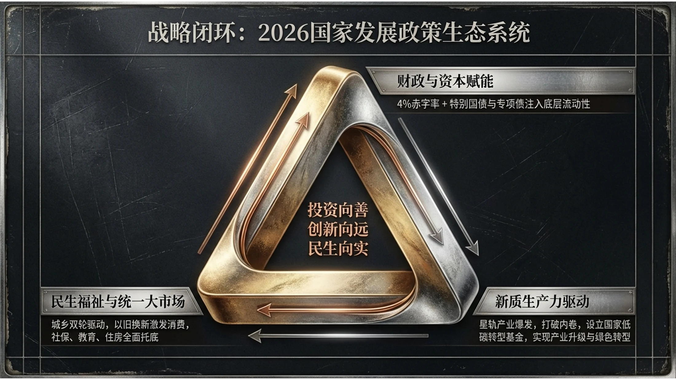 锡版摄影风格金属政府工作报告PPT - 预览图10