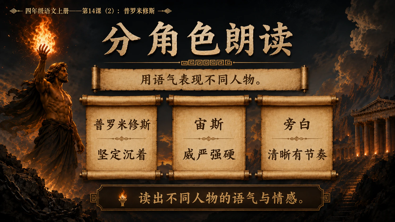 小学六年制统编教材系列课件——四年级语文上册第14课（2）：普罗米修斯 - 预览图11