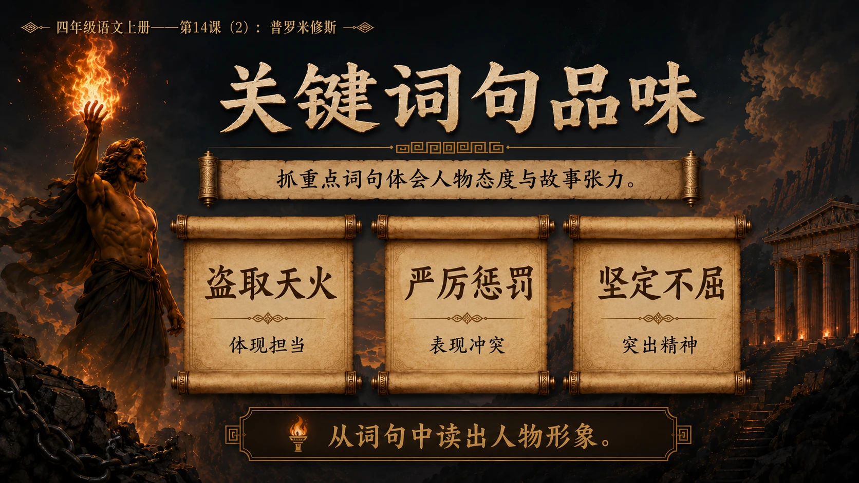 小学六年制统编教材系列课件——四年级语文上册第14课（2）：普罗米修斯 - 预览图10