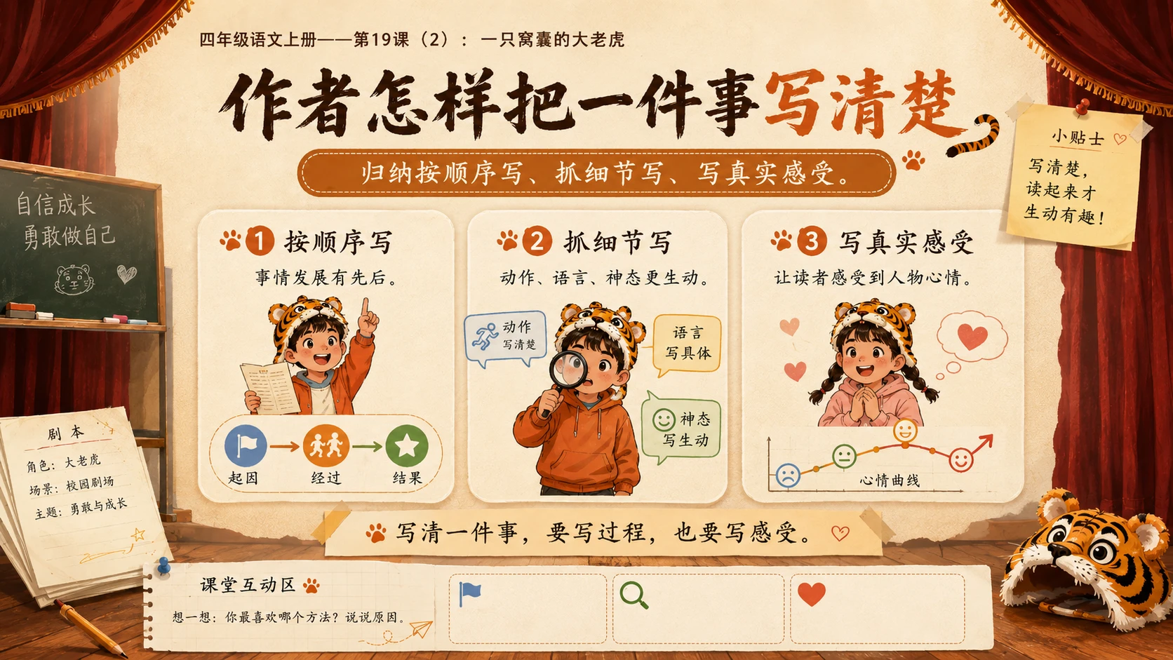 小学六年制统编教材系列课件——四年级语文上册第19课（2）：一只窝囊的大老虎 - 预览图10