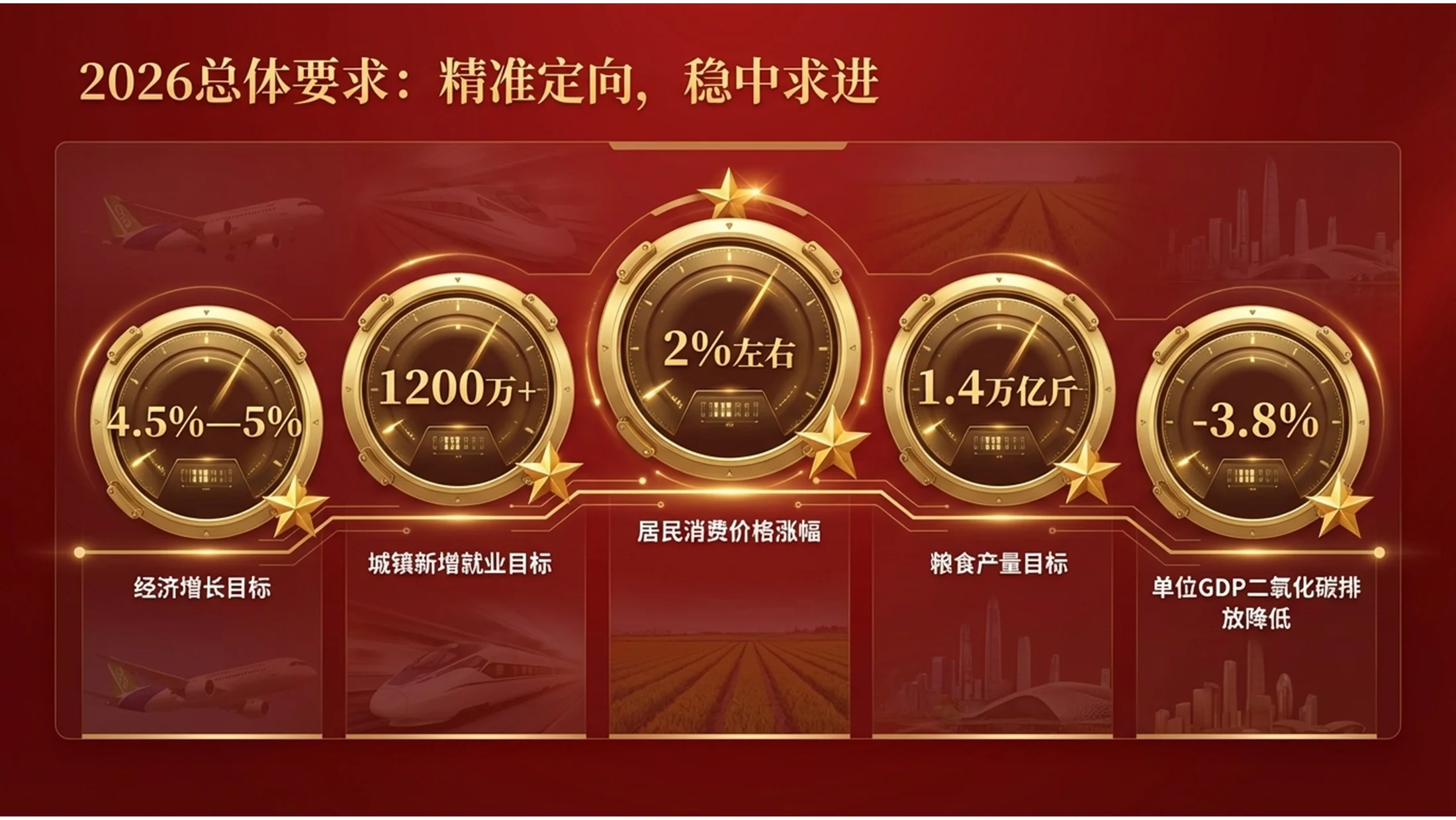 红色五星电影海报政府工作报告PPT - 预览图4