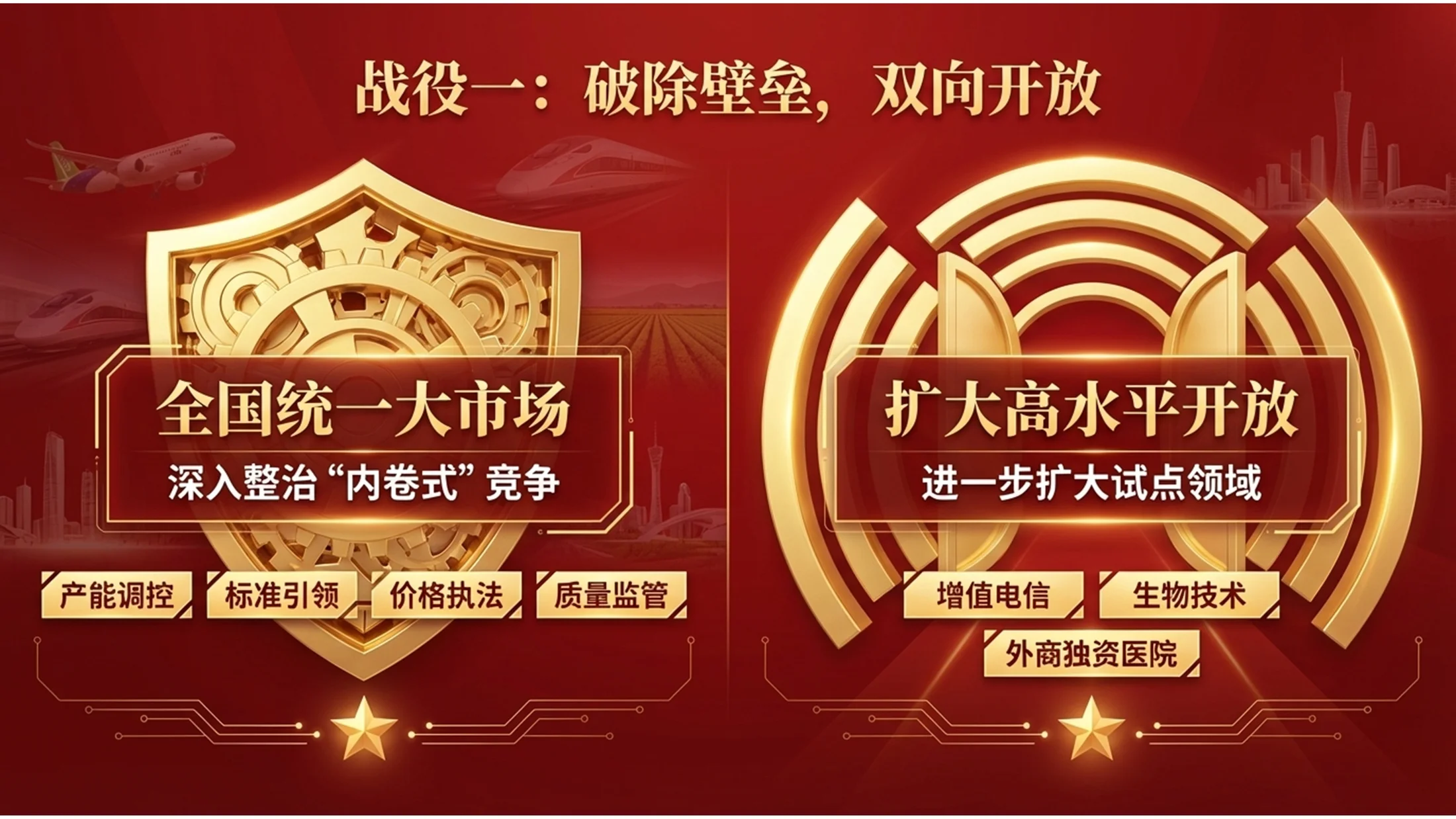 红色五星电影海报政府工作报告PPT - 预览图7