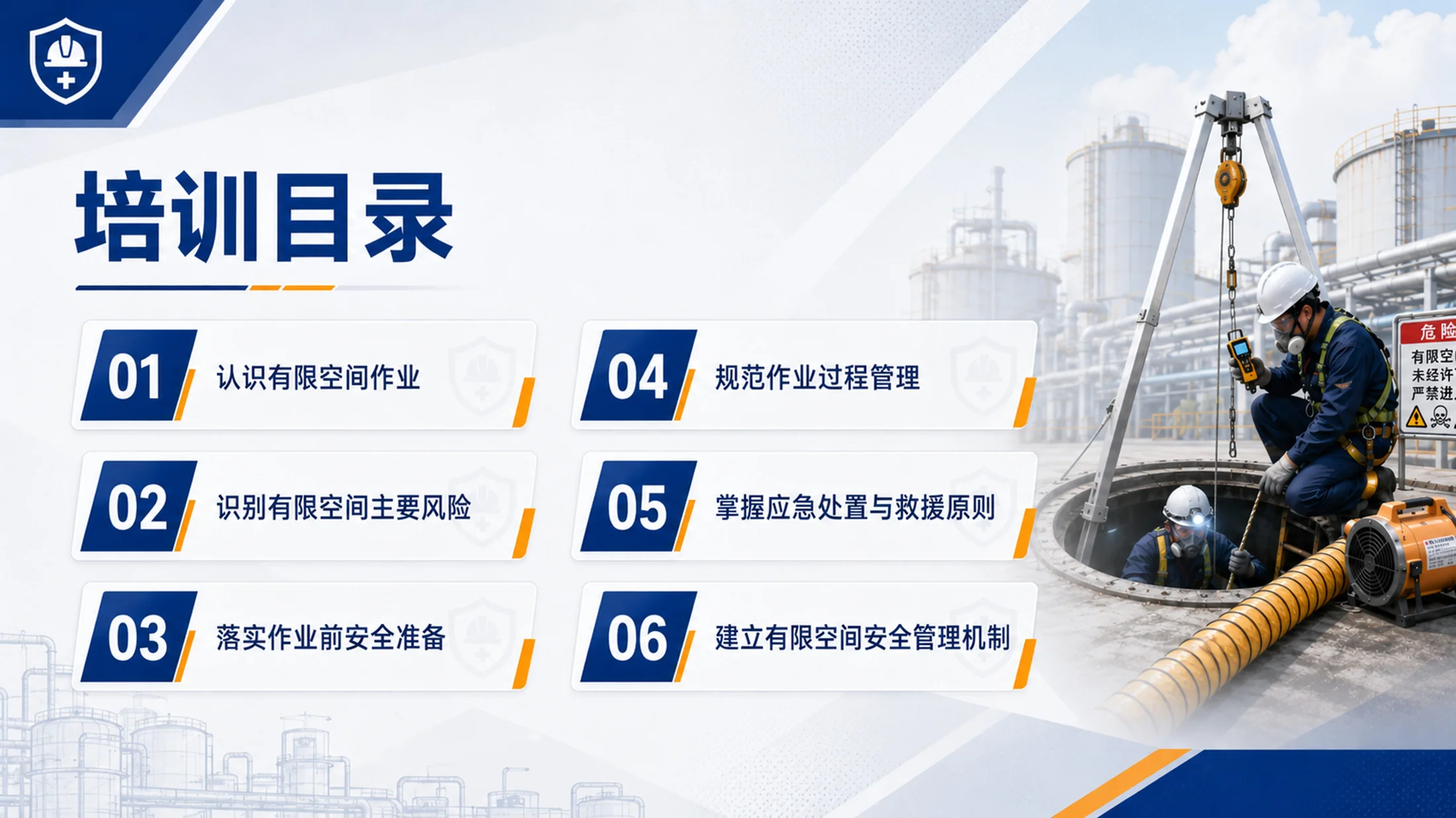 有限空间作业安全培训PPT课件｜企业作业风险防控｜员工安全教育模板 - 预览图2