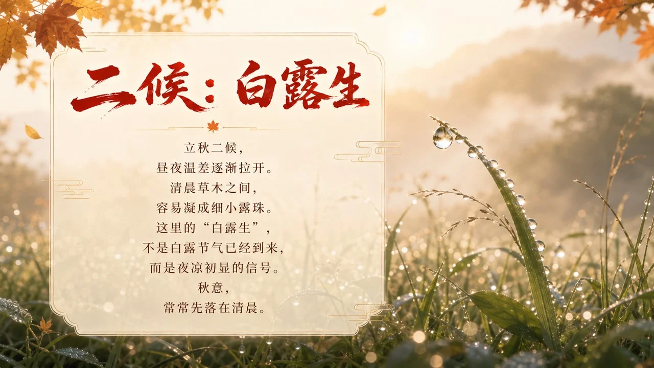 《立秋：一叶知秋，万物向收》二十四节气传统文化科普PPT课件 - 预览图12