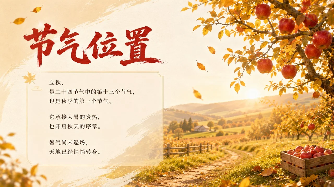 《立秋：一叶知秋，万物向收》二十四节气传统文化科普PPT课件 - 预览图3