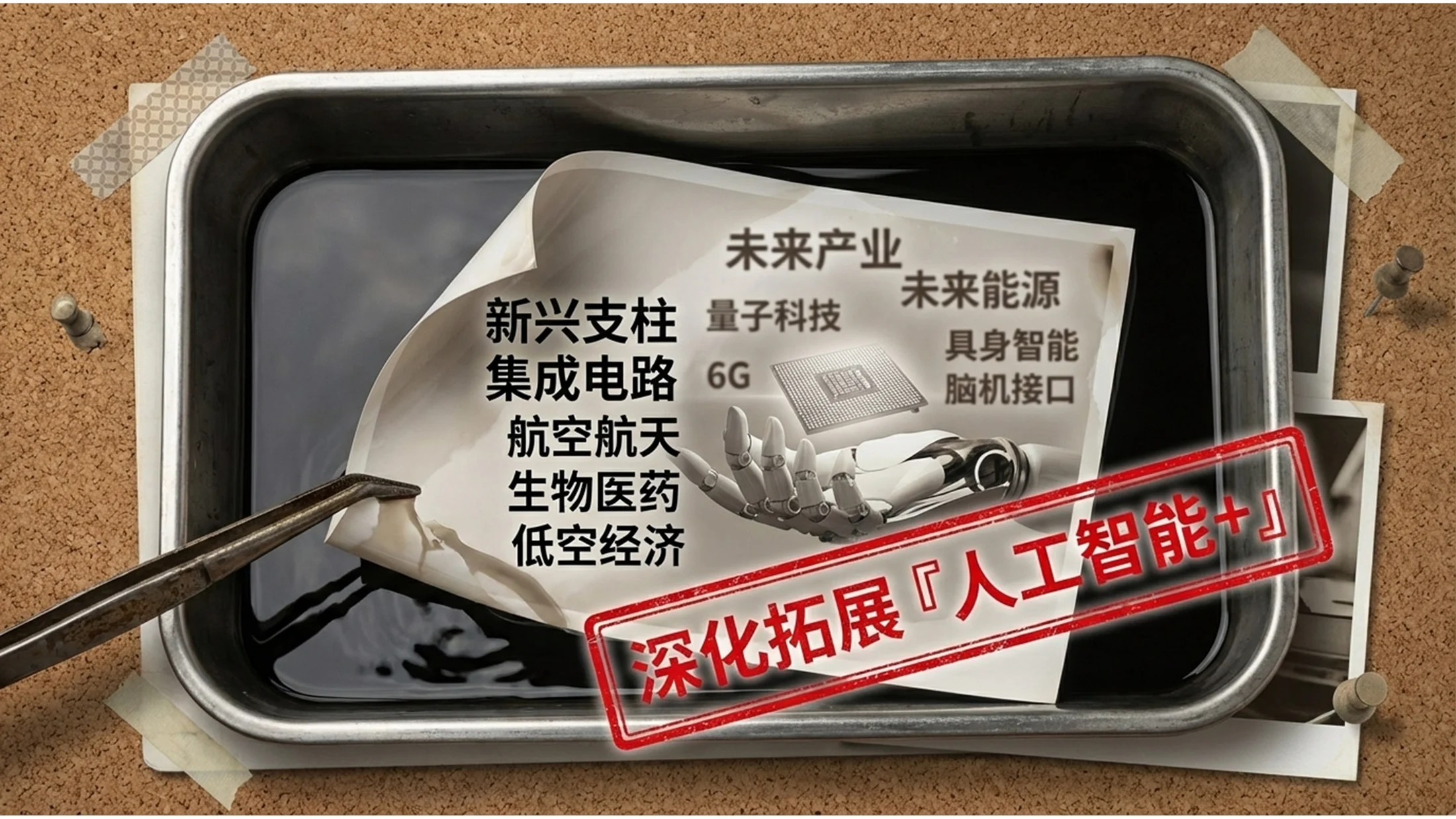 宝丽来照片探案风格政府工作报告PPT - 预览图9