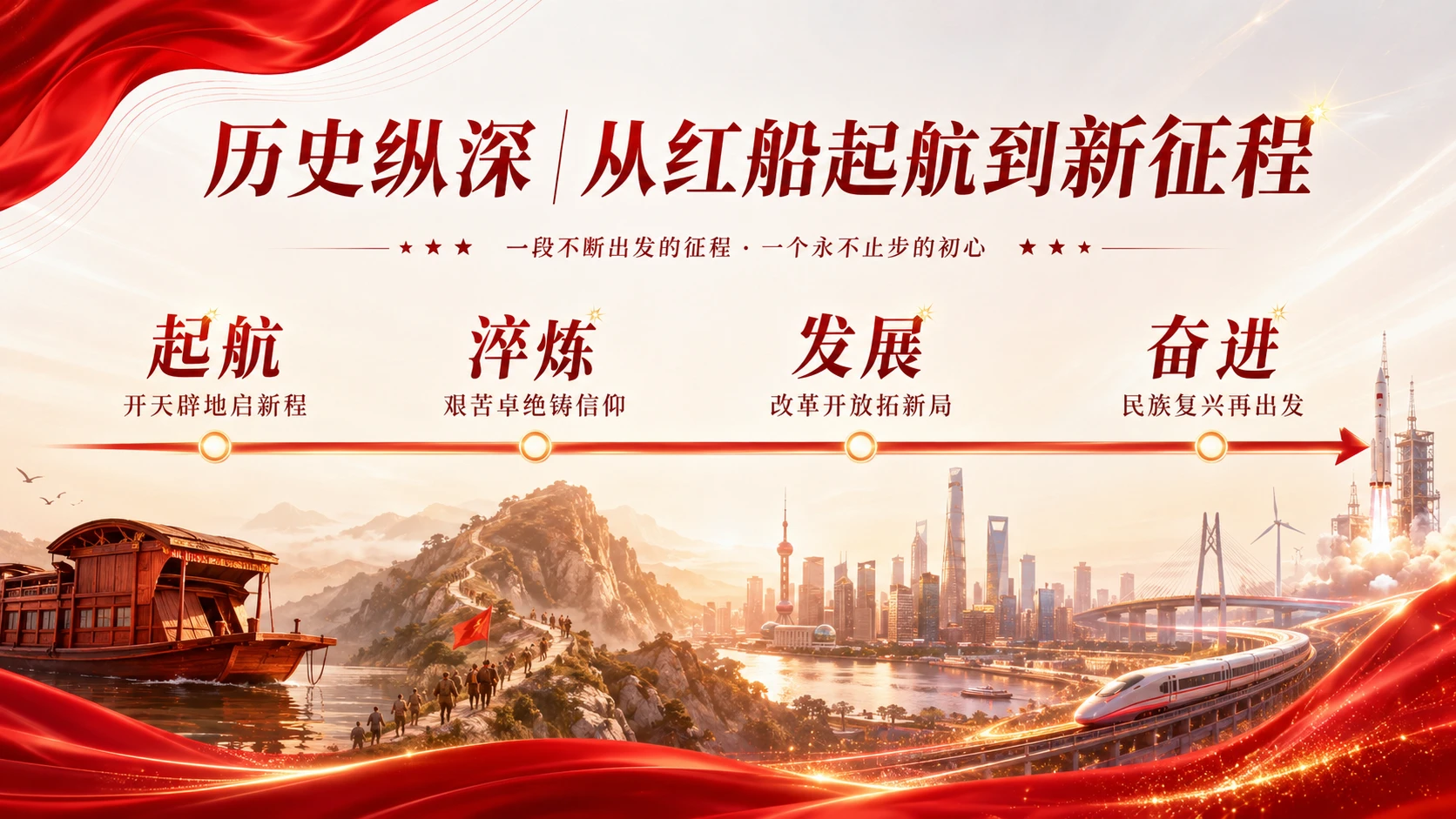 105年，正青春——七一建党节PPT - 预览图3