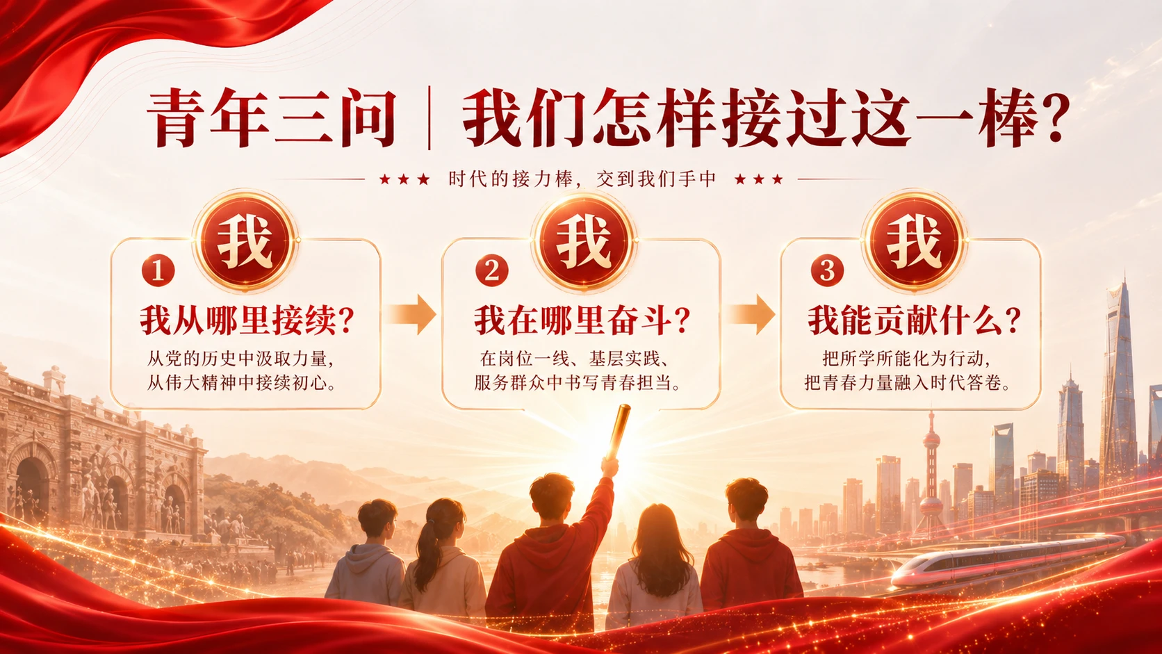 105年，正青春——七一建党节PPT - 预览图10