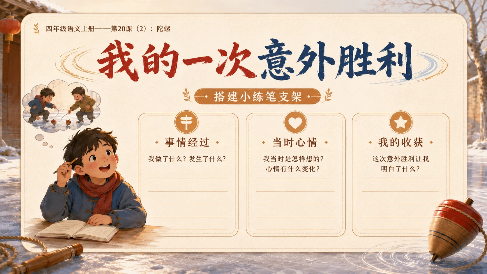 小学六年制统编教材系列课件——四年级语文上册第20课（2）：陀螺 - 预览图11