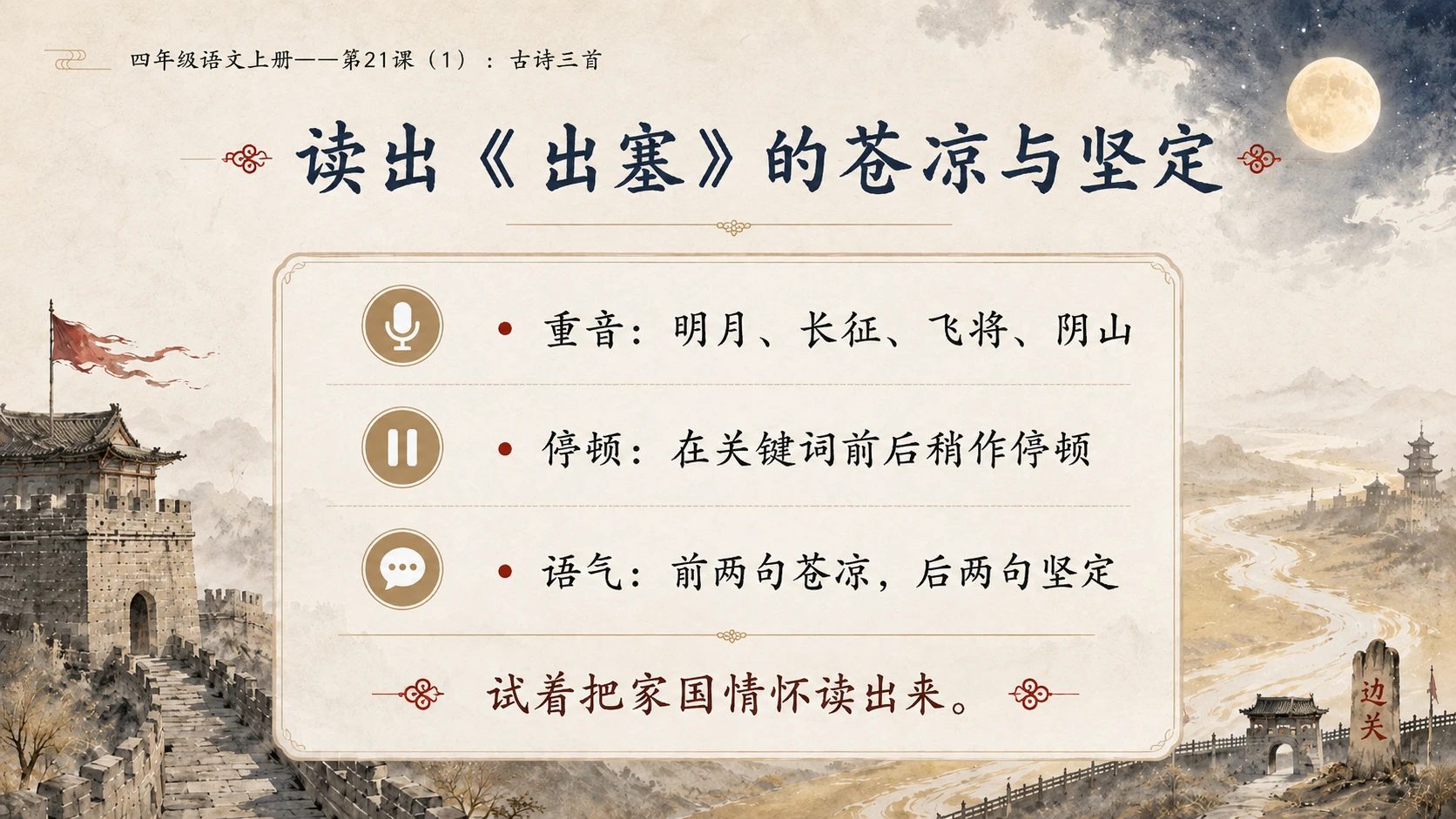小学六年制统编教材系列课件——四年级语文上册第21课（1）：古诗三首 - 预览图10