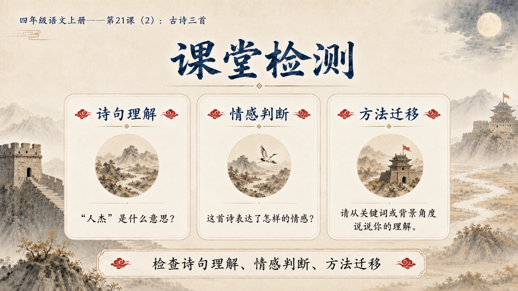 小学六年制统编教材系列课件——四年级语文上册第21课（2）：古诗三首 - 预览图16