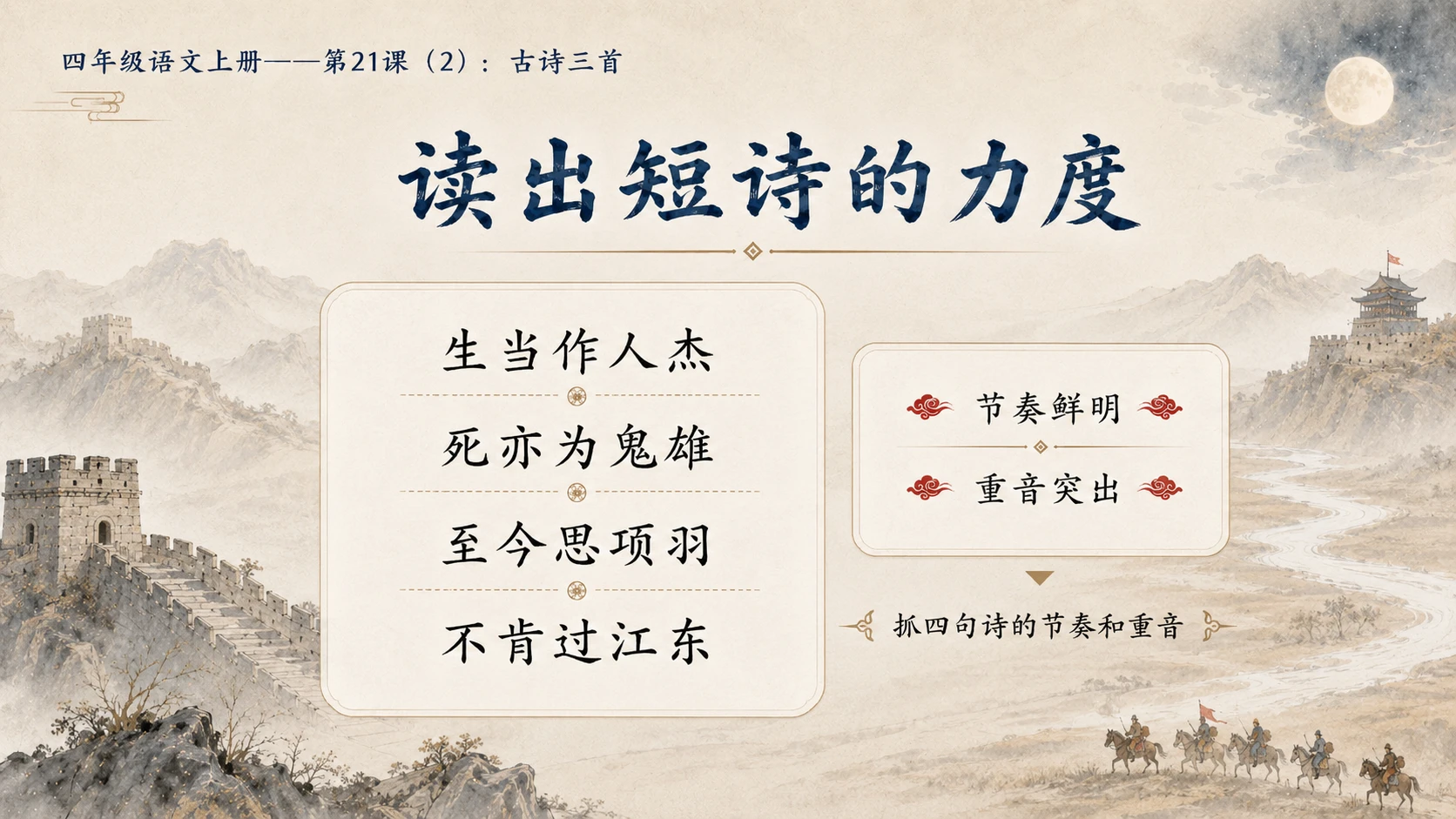 小学六年制统编教材系列课件——四年级语文上册第21课（2）：古诗三首 - 预览图5