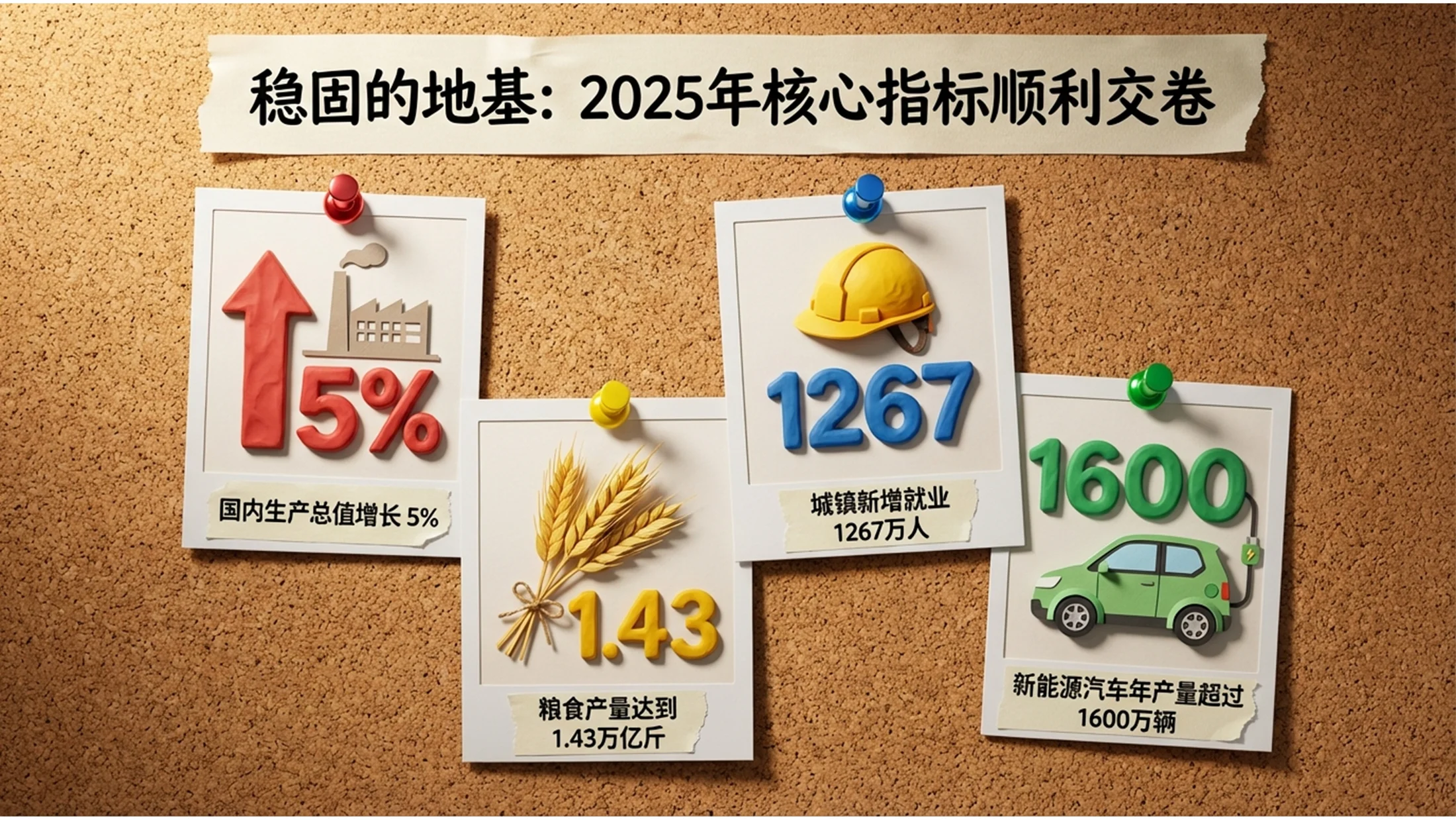 纸箱剪贴画定格动画风格政府工作报告PPT - 预览图1