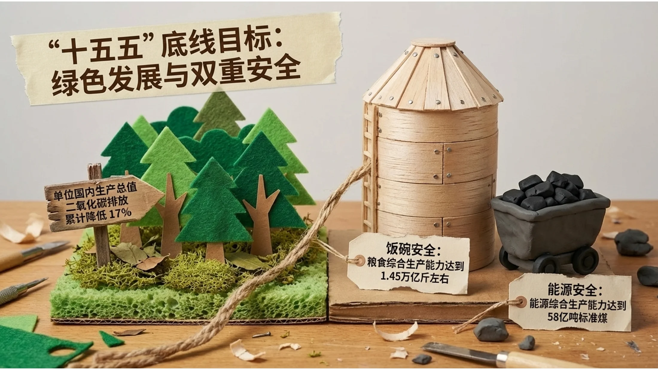 纸箱剪贴画定格动画风格政府工作报告PPT - 预览图4